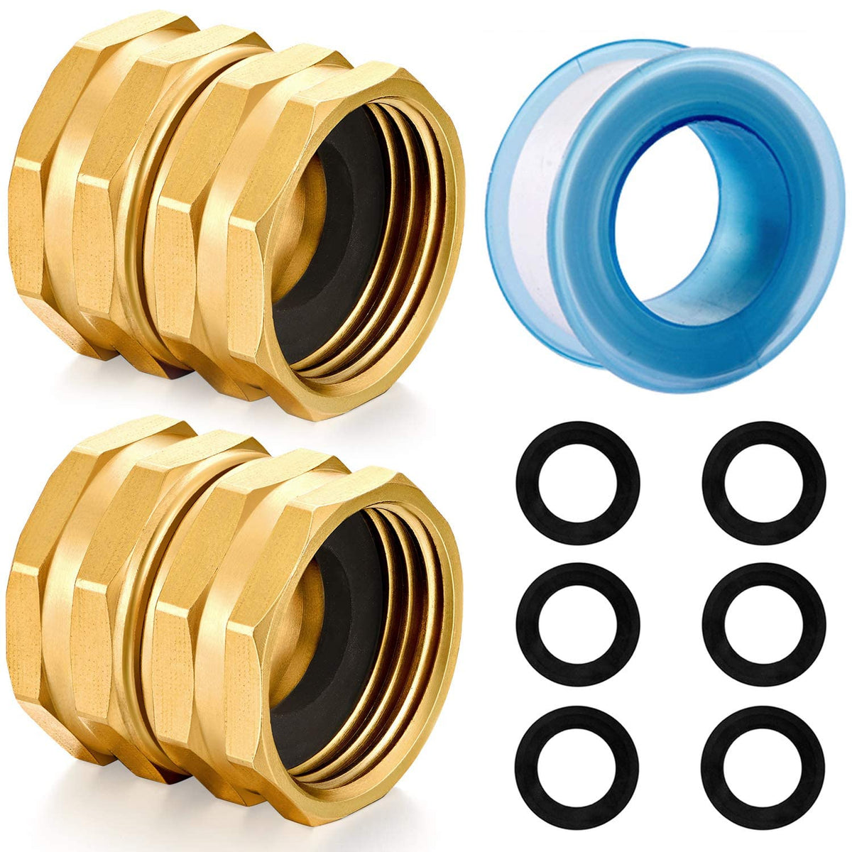 YELUN solid brass garden hose fittings deliver durable, leak-free outdoor performance