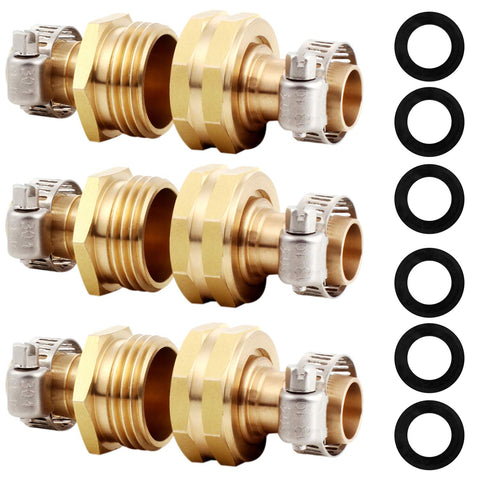 YELUN solid brass repair connector pack, ready for quick, leak-free fixes.