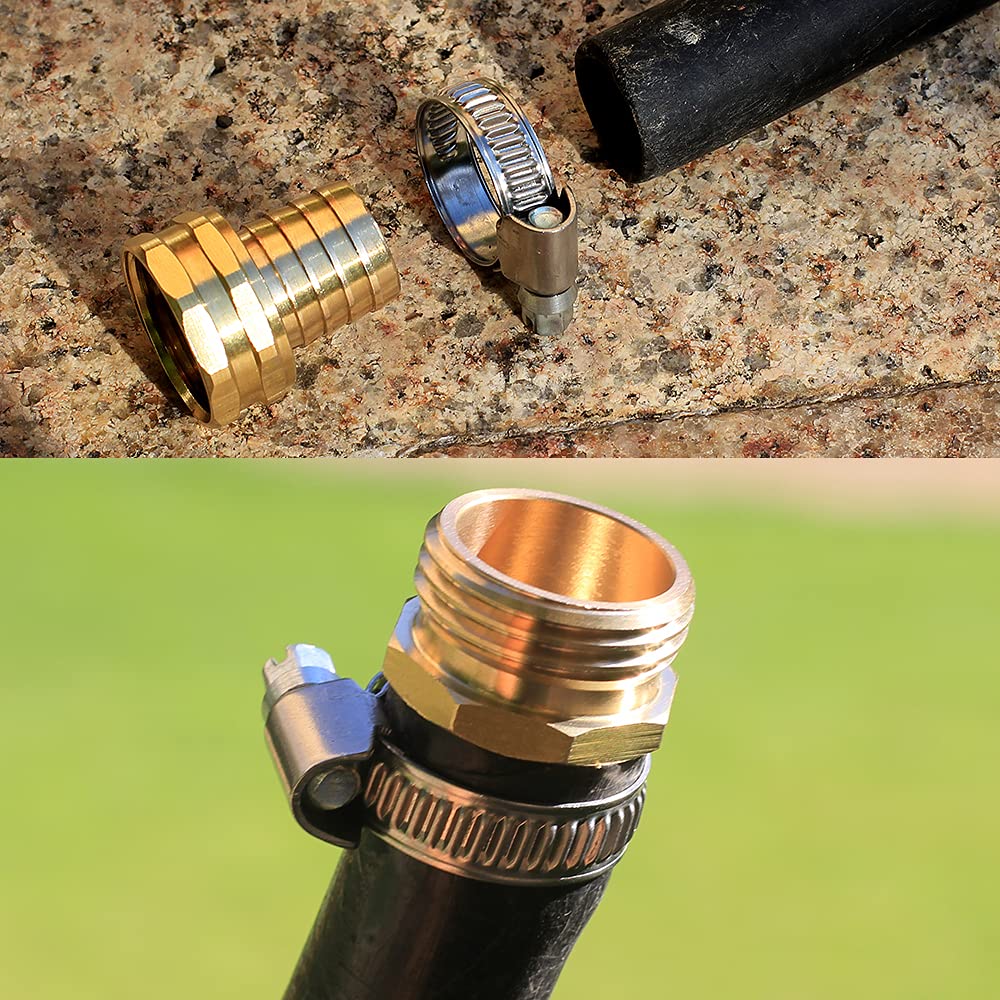 YELUN stainless clamps tighten securely to prevent leaks on garden hose