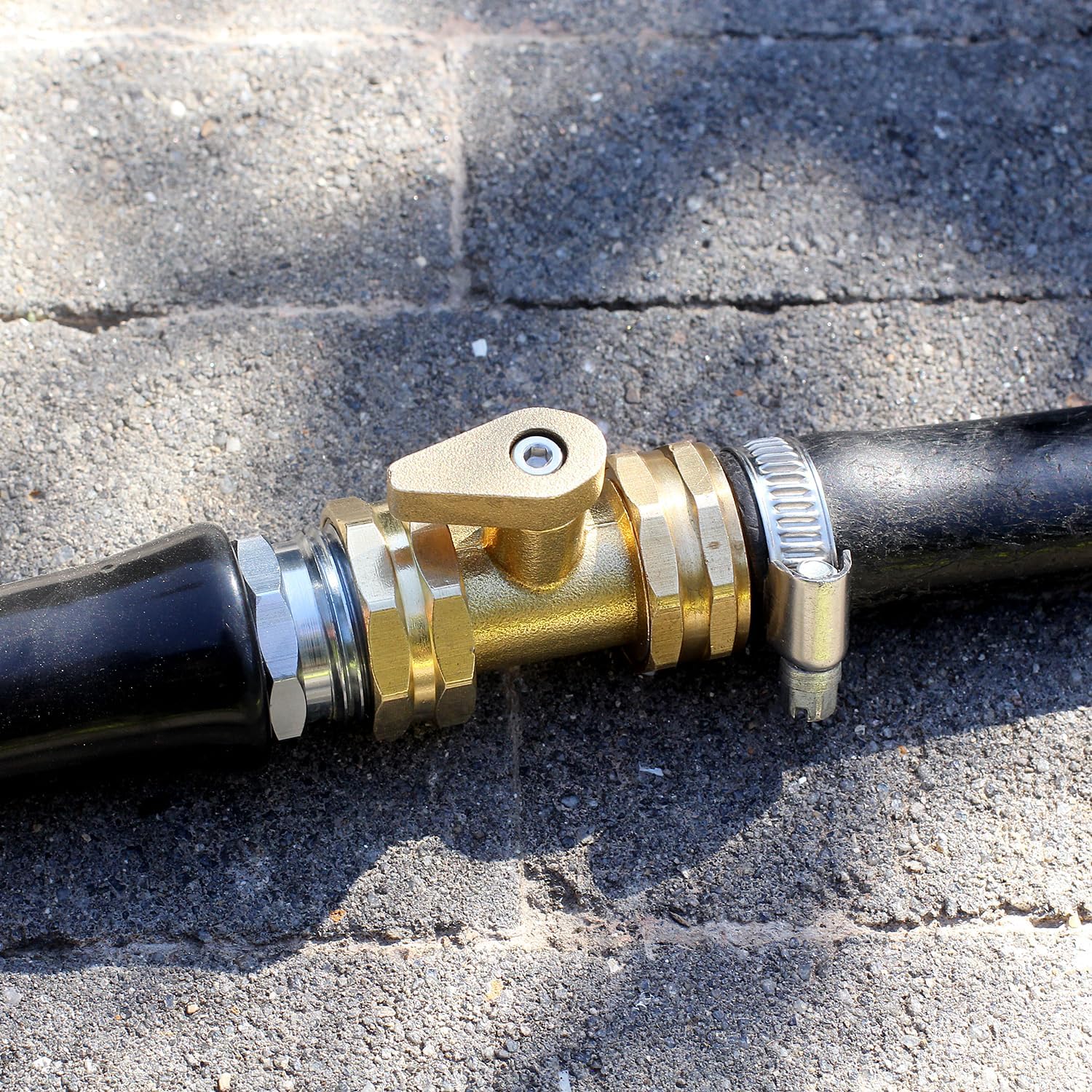 YELUN two-pack brass shut-off valves for durable watering control