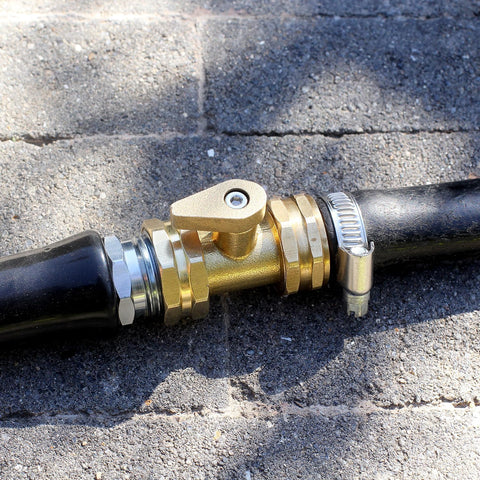 YELUN two-pack brass shut-off valves for durable watering control