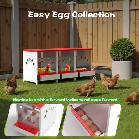 YENAM three-compartment nest box for multiple birds