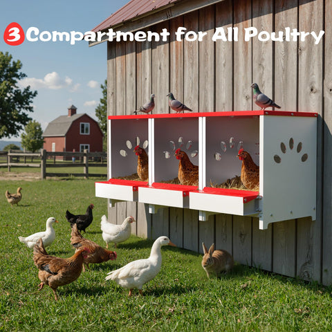 YENAM easy-install nesting box with hose-clean design