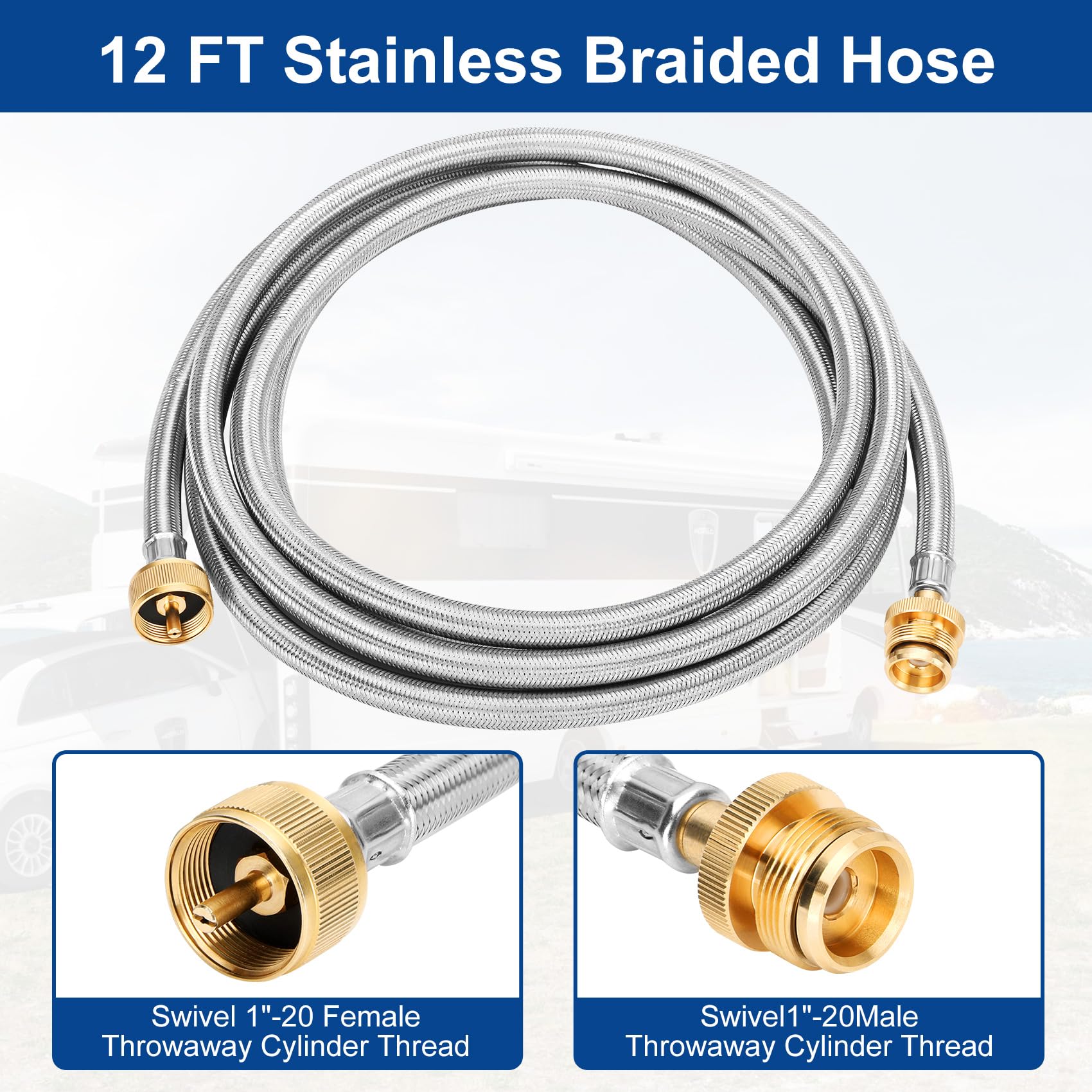 Yendse brass tee kit enables multiple, leak-safe propane uses.