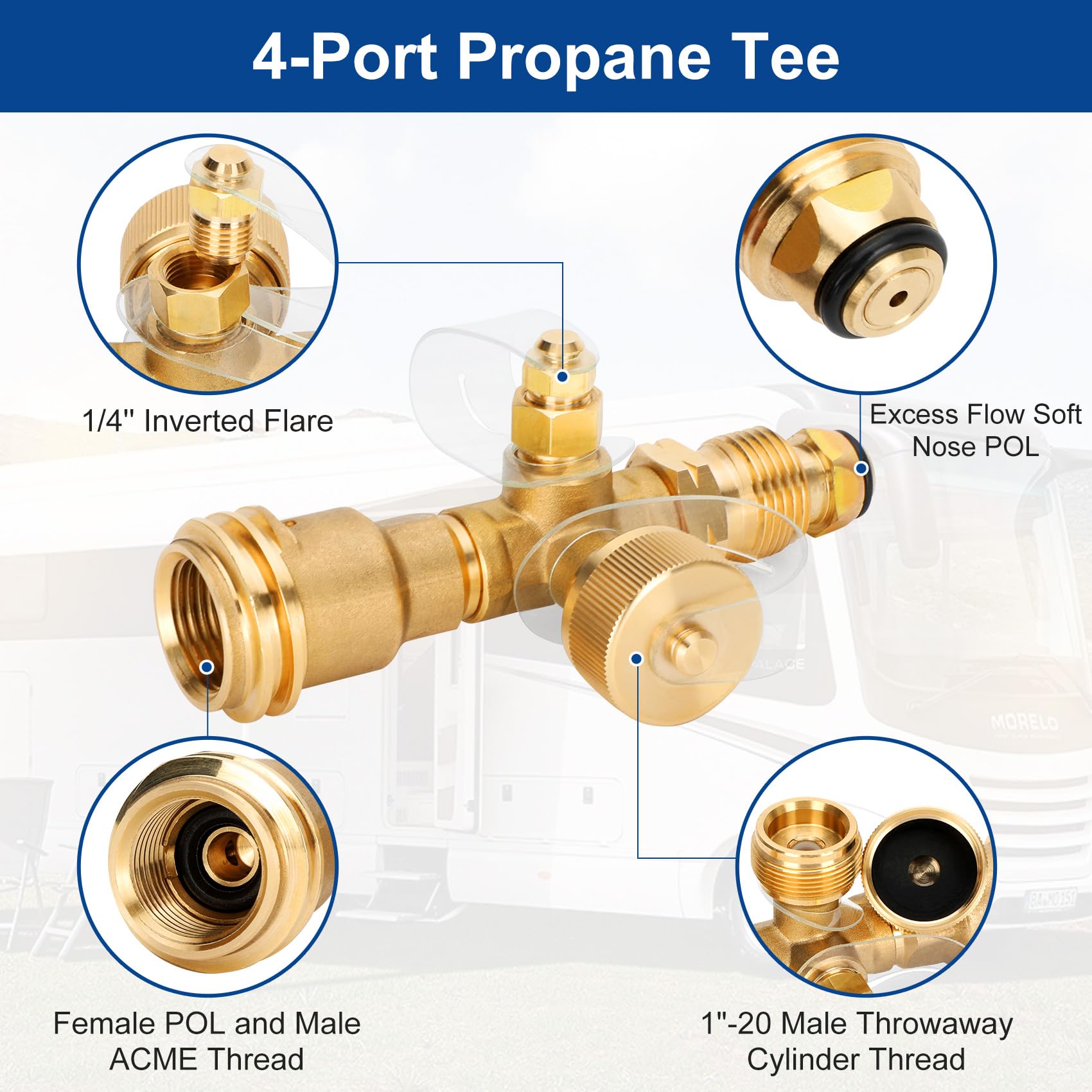 Yendse 5ft stainless braided hose for secure auxiliary connections.