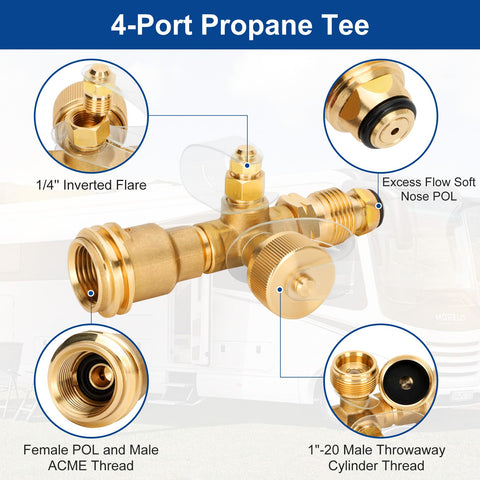 Yendse 5ft stainless braided hose for secure auxiliary connections.