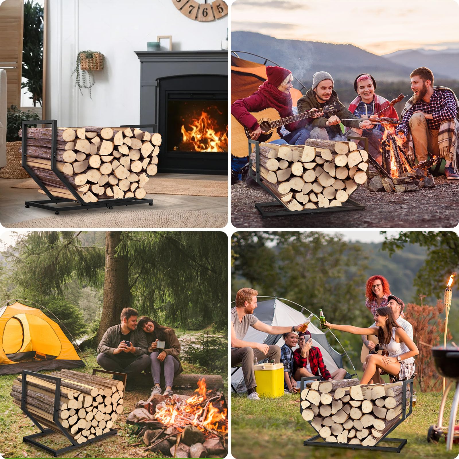 YENGOTH Firewood Rack easy assembly with clear instructions