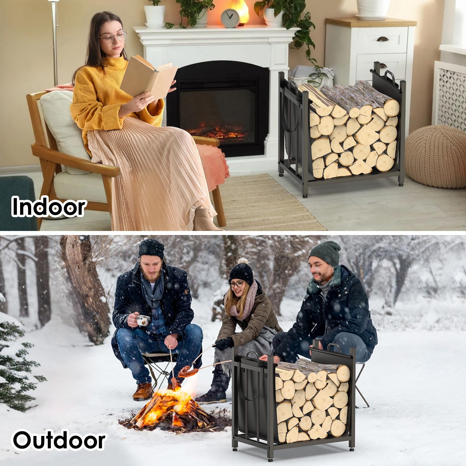 YENGOTH indoor-outdoor storage rack integrated look for homes and patios.
