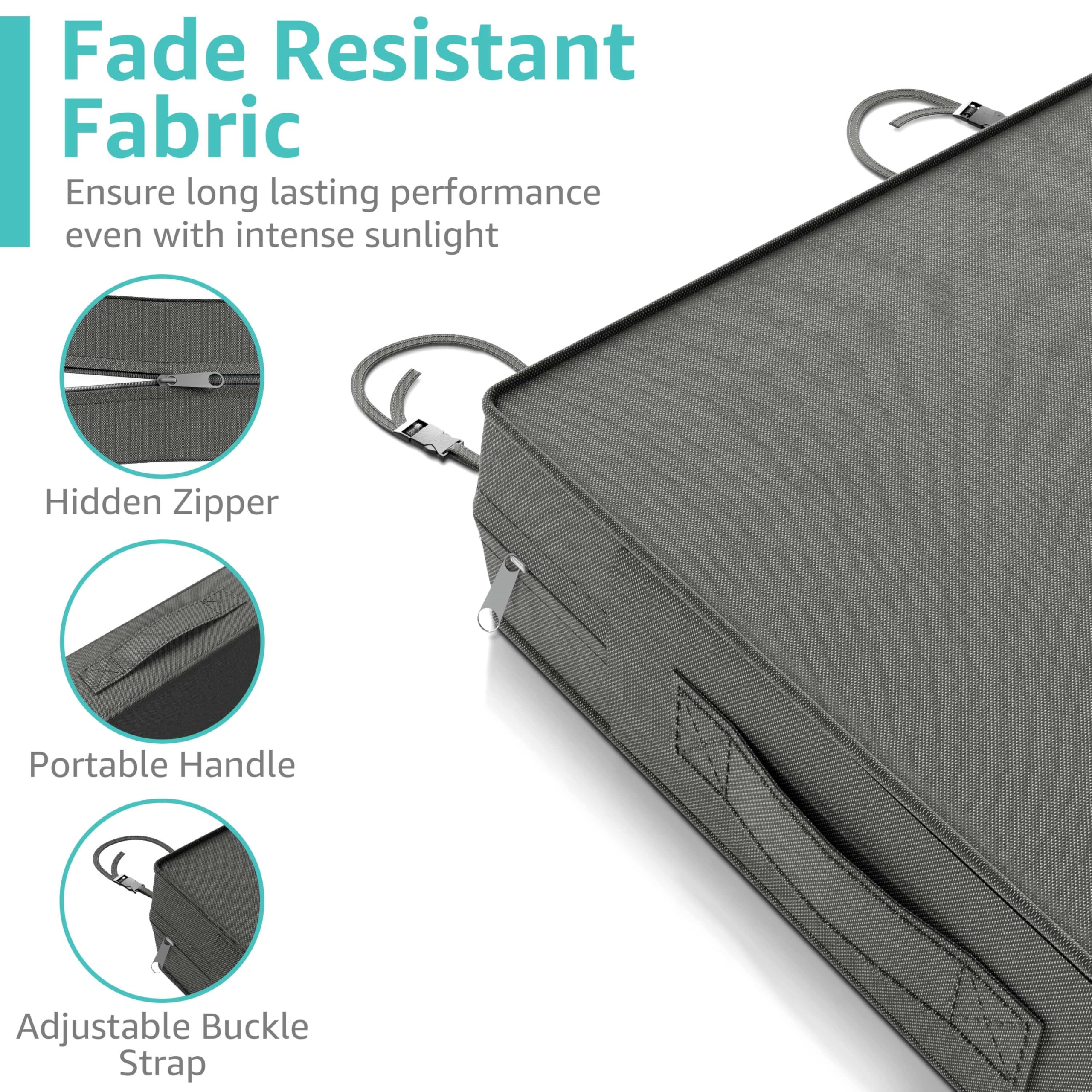 YENING 4-inch memory foam plus dense foam support, maintaining shape over time