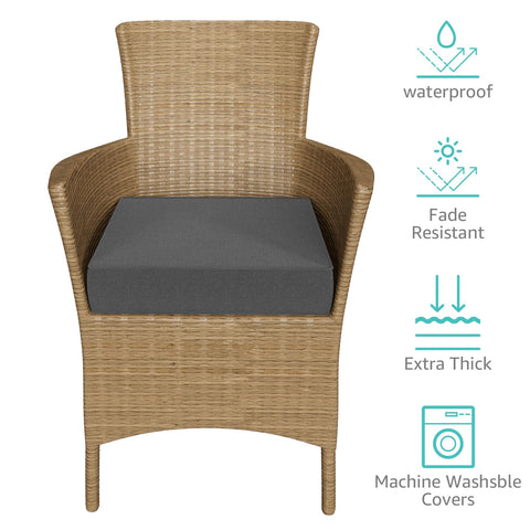 YENING cushion set outdoors with bright light, designed to dry quickly after rain