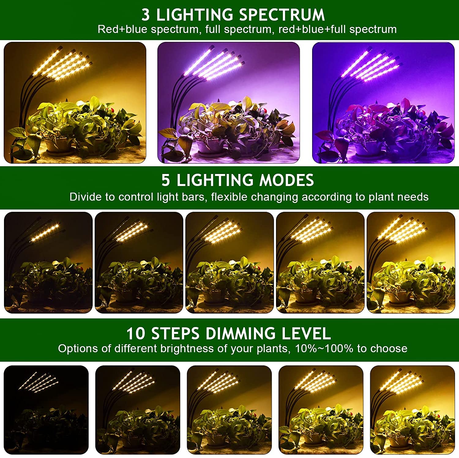 Yentbokj grow lamp quick setup in minutes for immediate use.
