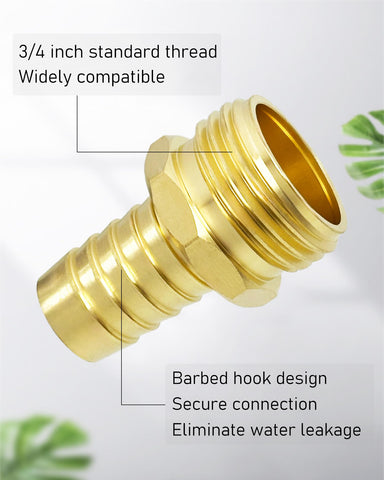 YEOAUM brass male quick-connect being installed for quick hose end fix