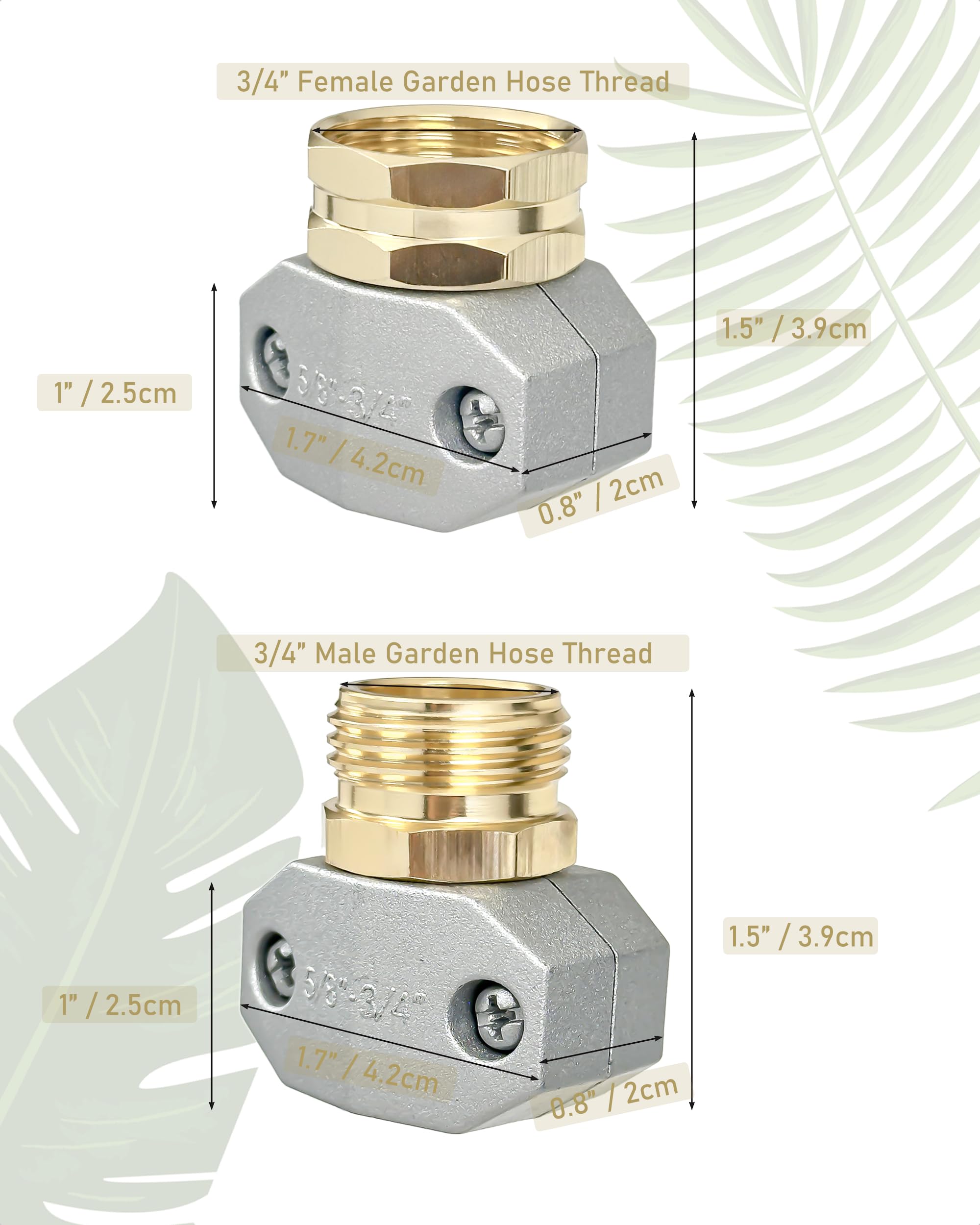 YEOAUM 4-pack hose repair kit offers value for multiple repairs and spare parts.