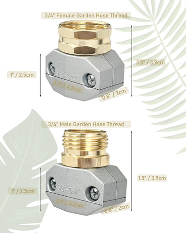 YEOAUM 4-pack hose repair kit offers value for multiple repairs and spare parts.