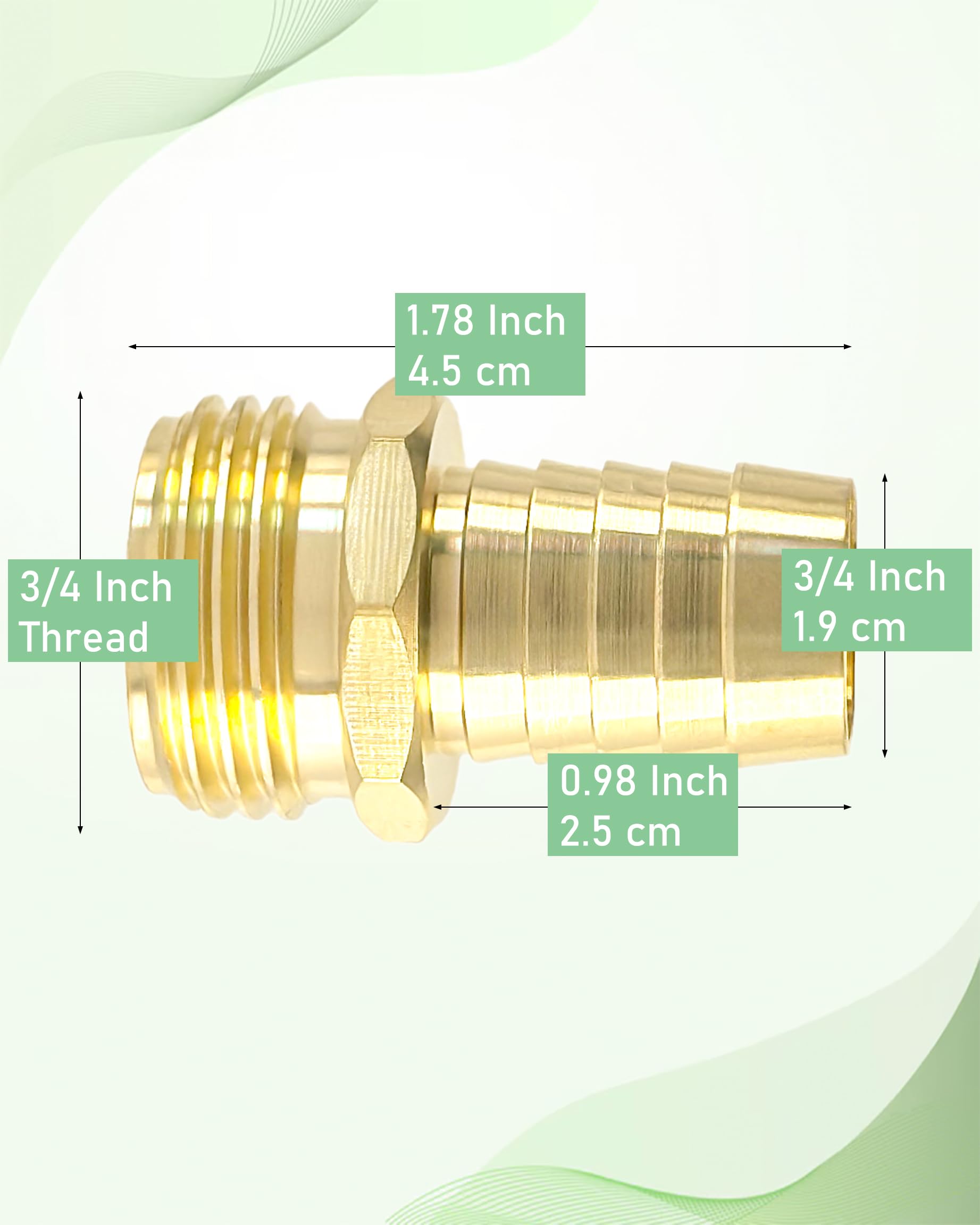 YEOAUM two brass couplings kit ready for immediate hose repairs