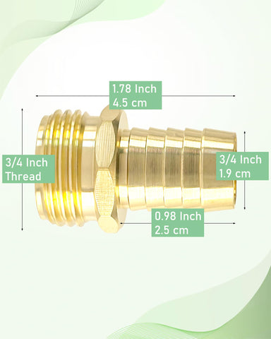 YEOAUM two brass couplings kit ready for immediate hose repairs