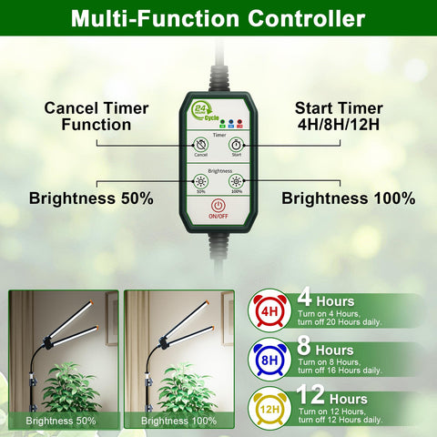 YEOLEH red blue LED spectrum fosters blooming and healthy growth.