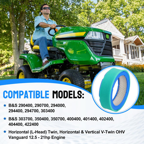 Cross-compatibility with B&S, John Deere, Toro, and Craftsman models shows versatility.
