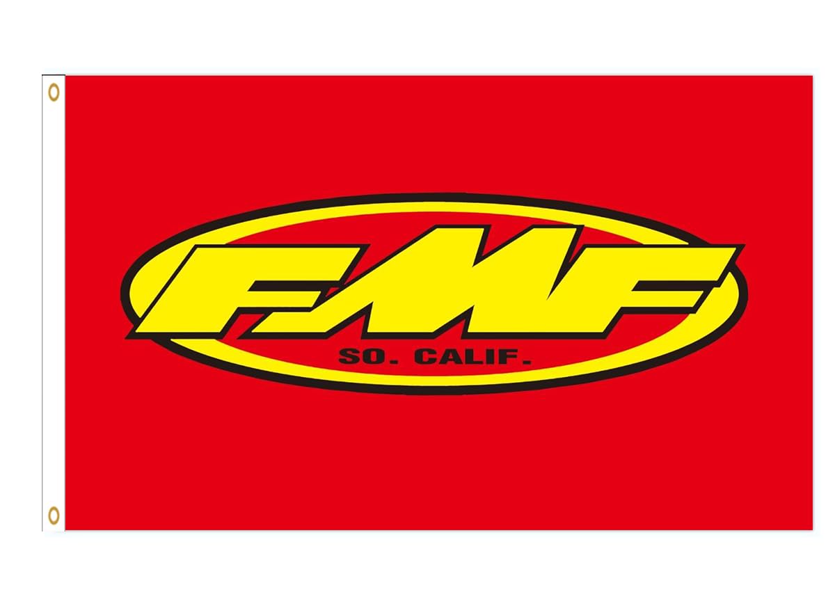 Yerchic FMF flag 3x5ft banner fluttering, durable outdoor decor for garage or man cave.