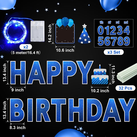 Yerliker 42-pc number stickers customize ages and milestones