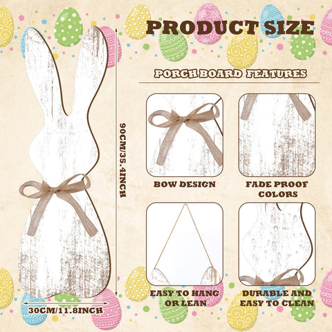 Yerliker bunny ribbon detail adds delicate charm to entryway decor.