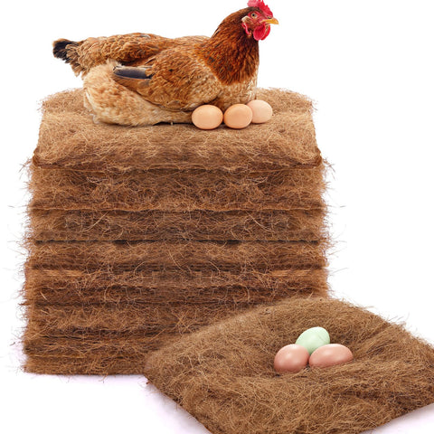 Yerliker chicken nest pad 3-pack cushions eggs for safer collection.