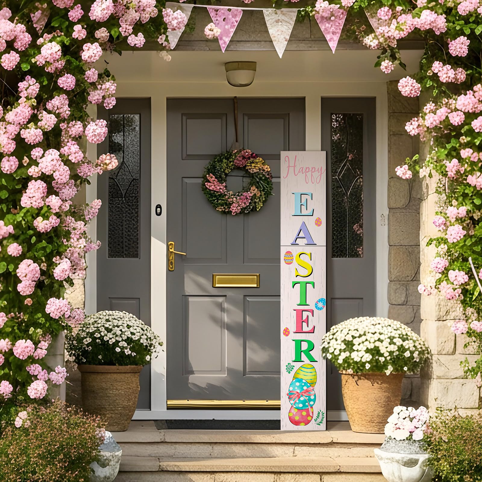 Yerliker front porch hanging sign suitable for door or wall display.
