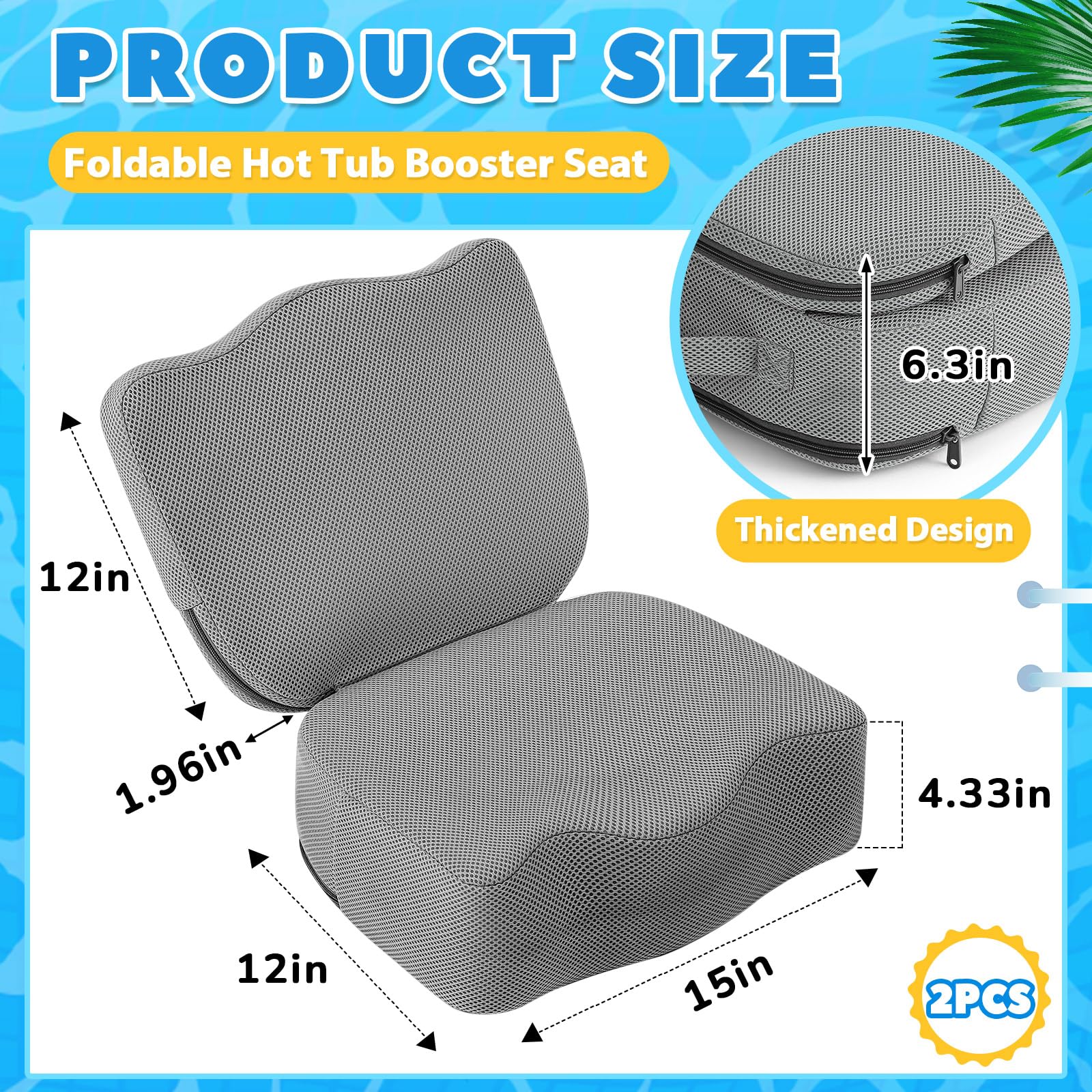Yerliker gray booster seat adjustable height option for taller soaks