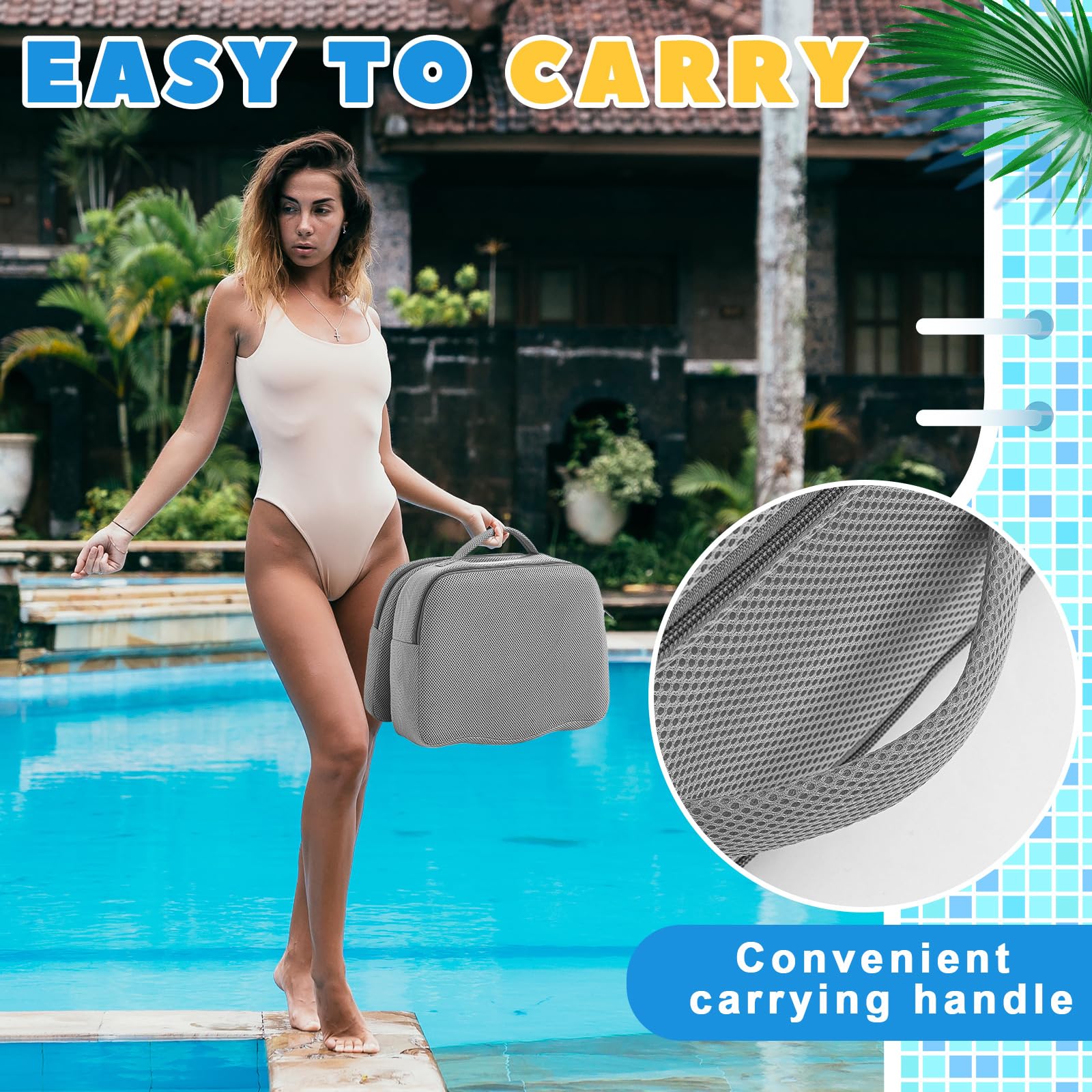 Yerliker gray booster seat two-pack for versatile home spa setup
