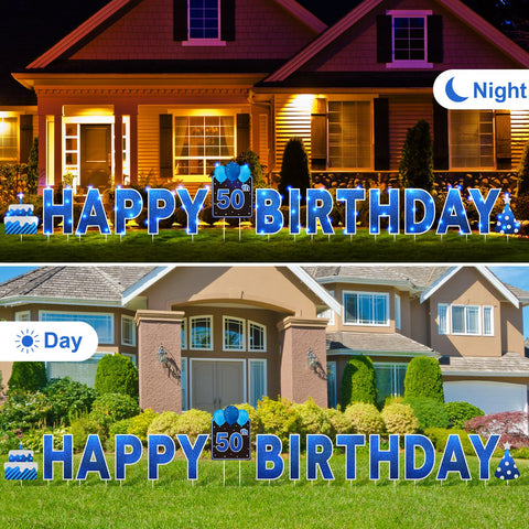 Yerliker LED light strings illuminate lawns for evening birthday gatherings