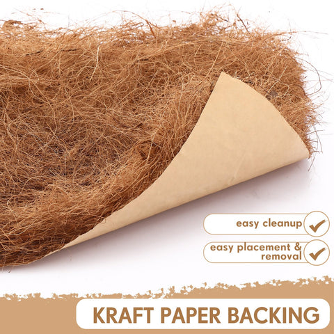 Yerliker natural coconut fiber pad features soft texture for comfort.