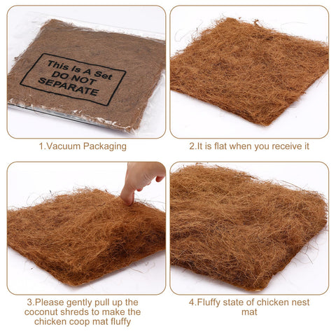 Yerliker nesting pad behind-eggs supports placement and keeps eggs clean.