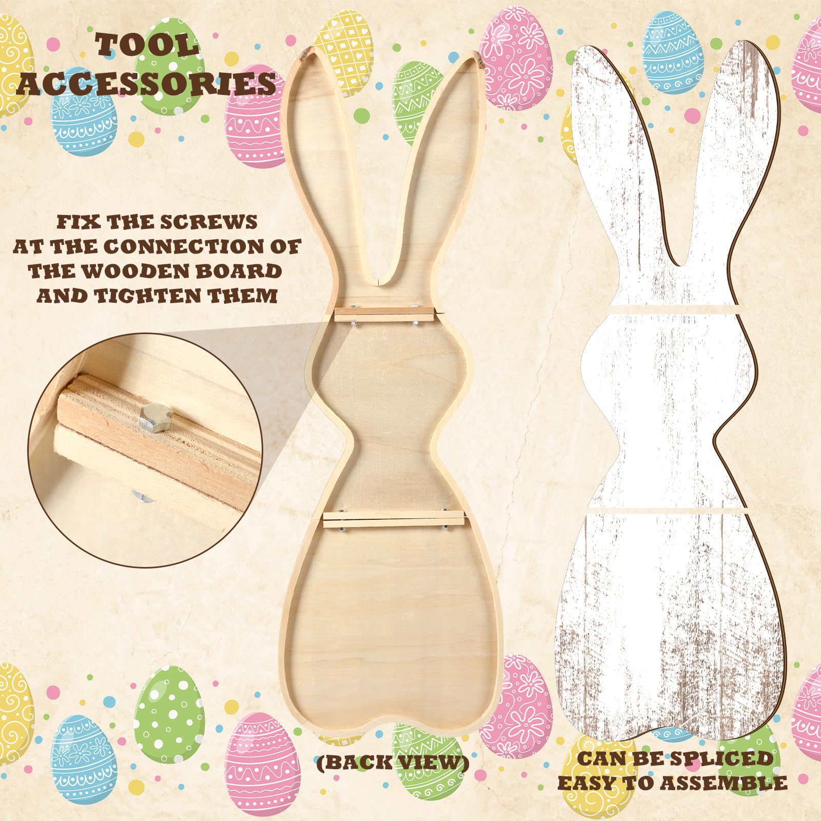 Yerliker yard garden bunny decoration creates a charming outdoor focal point.