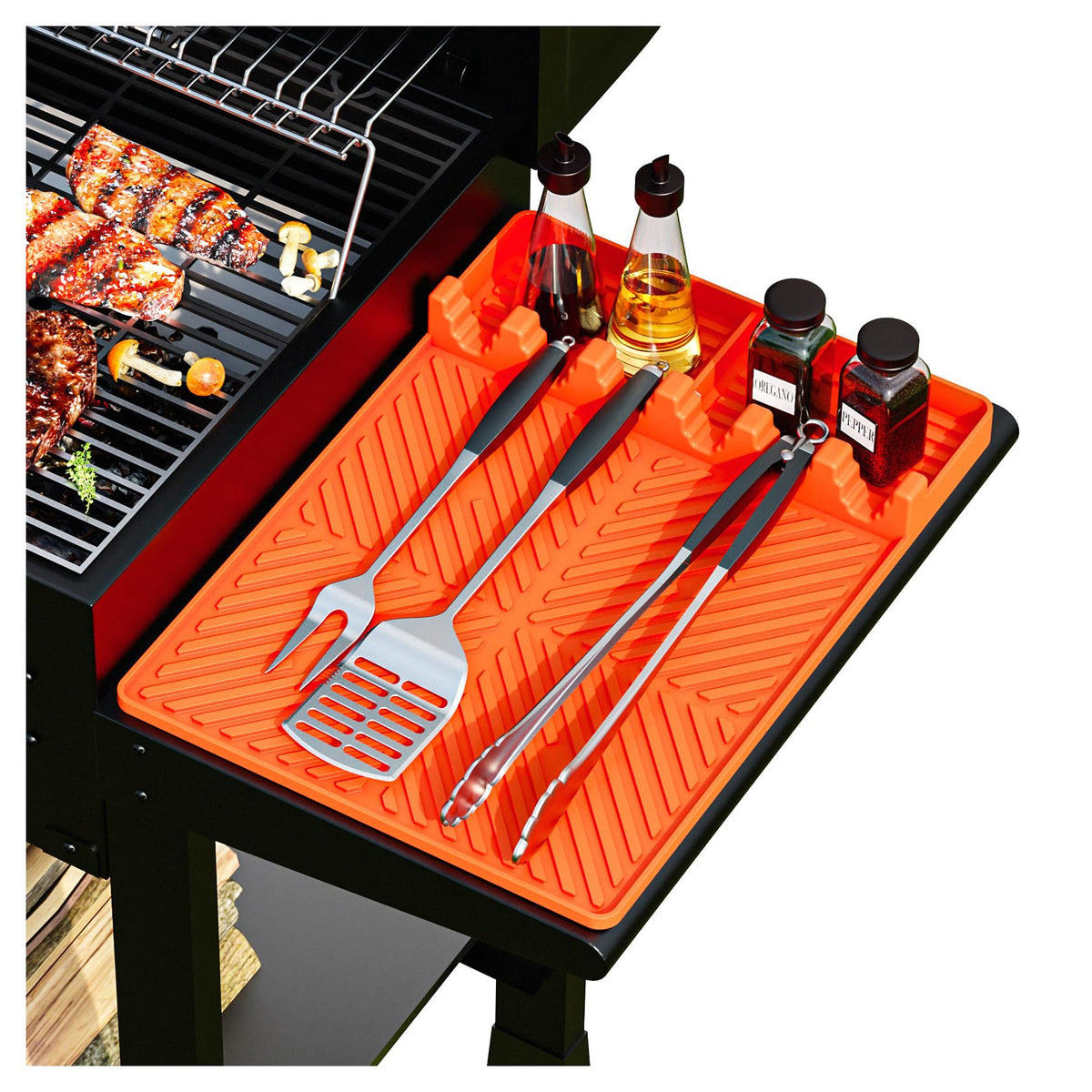 YESCOO silicone griddle mat fits Blackstone, 16x11.5, non-stick surface for easy cooking