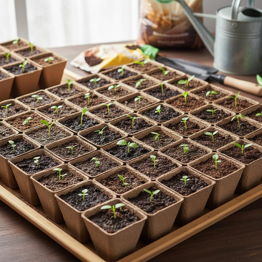 YESIACE peat pots air permeability closeup for healthy germination and moisture control