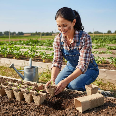 YESIACE garden starter with seed pots in tray ideal for beginners