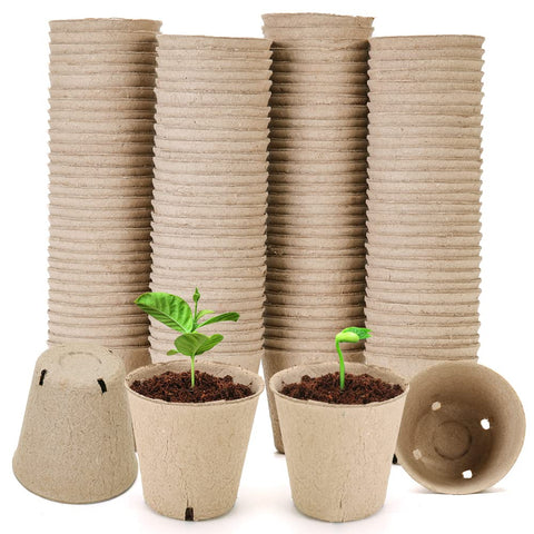 YESIACE 3.15 inch seed starter peat pot with drainage promotes healthy germination