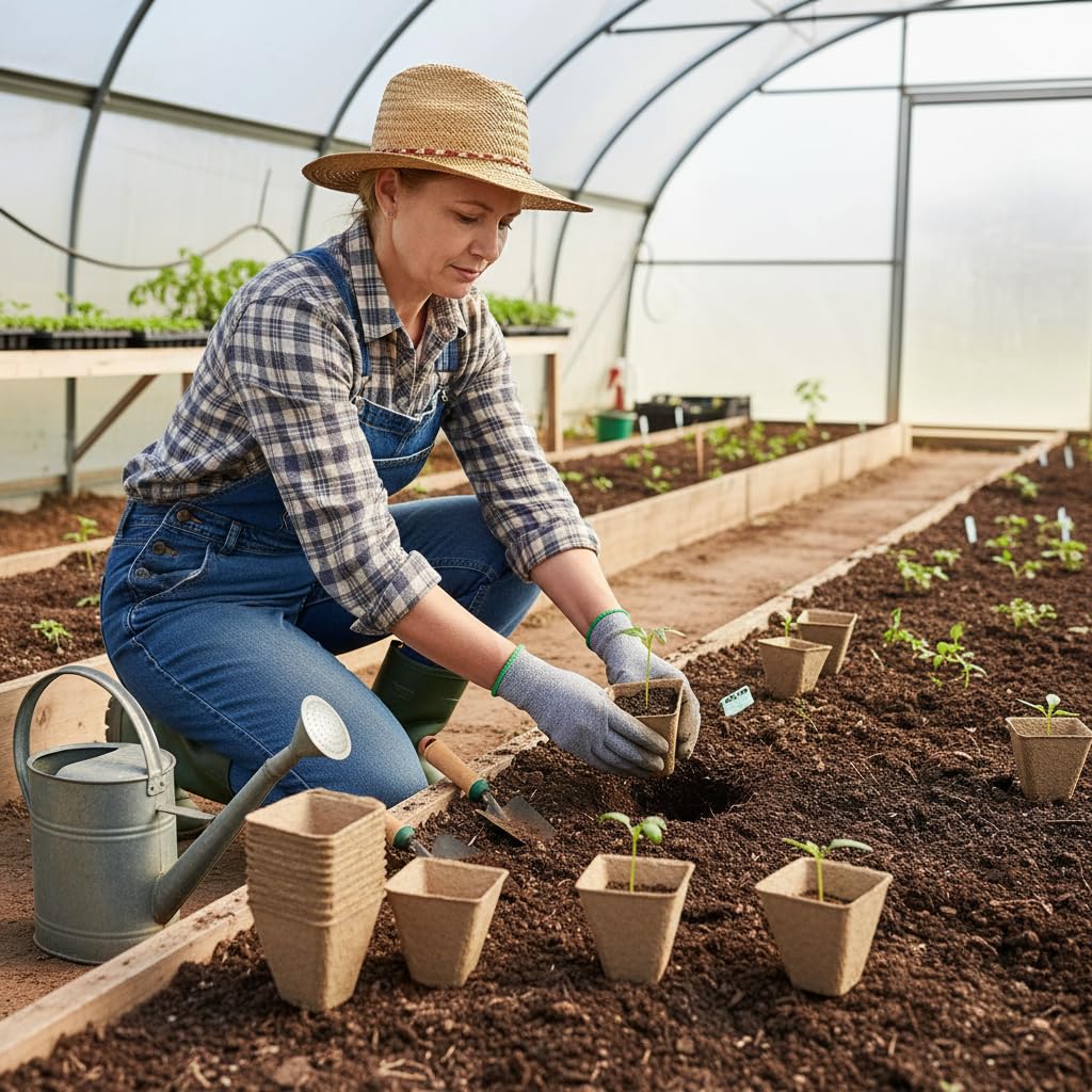 YESIACE seed starter pots with transplant-ready design for easy garden setup