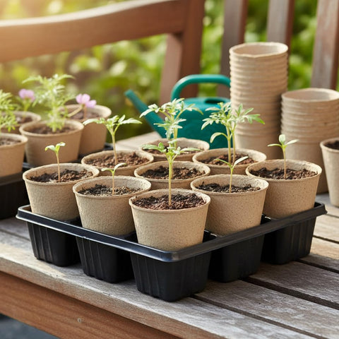 YESIACE seedling tray setup supports safe germination for flowers and vegetables