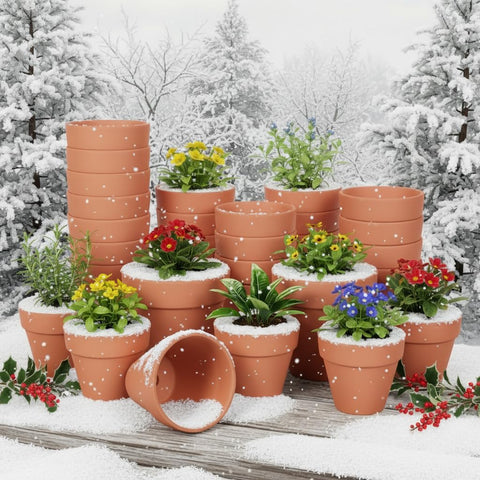 YESIACE terracotta pot arrangement for wedding centerpiece ideas.