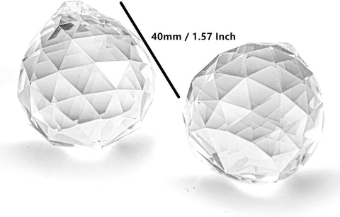 Yesland 40mm prism balls in gift box enhance holiday tree and centerpiece aesthetics