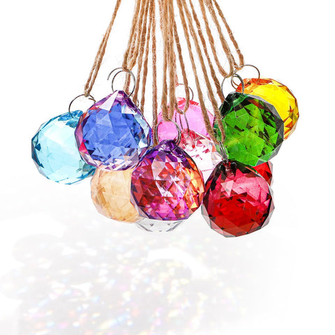 Yesland crystal ball prism 30mm for chandelier sparkle and party ambiance