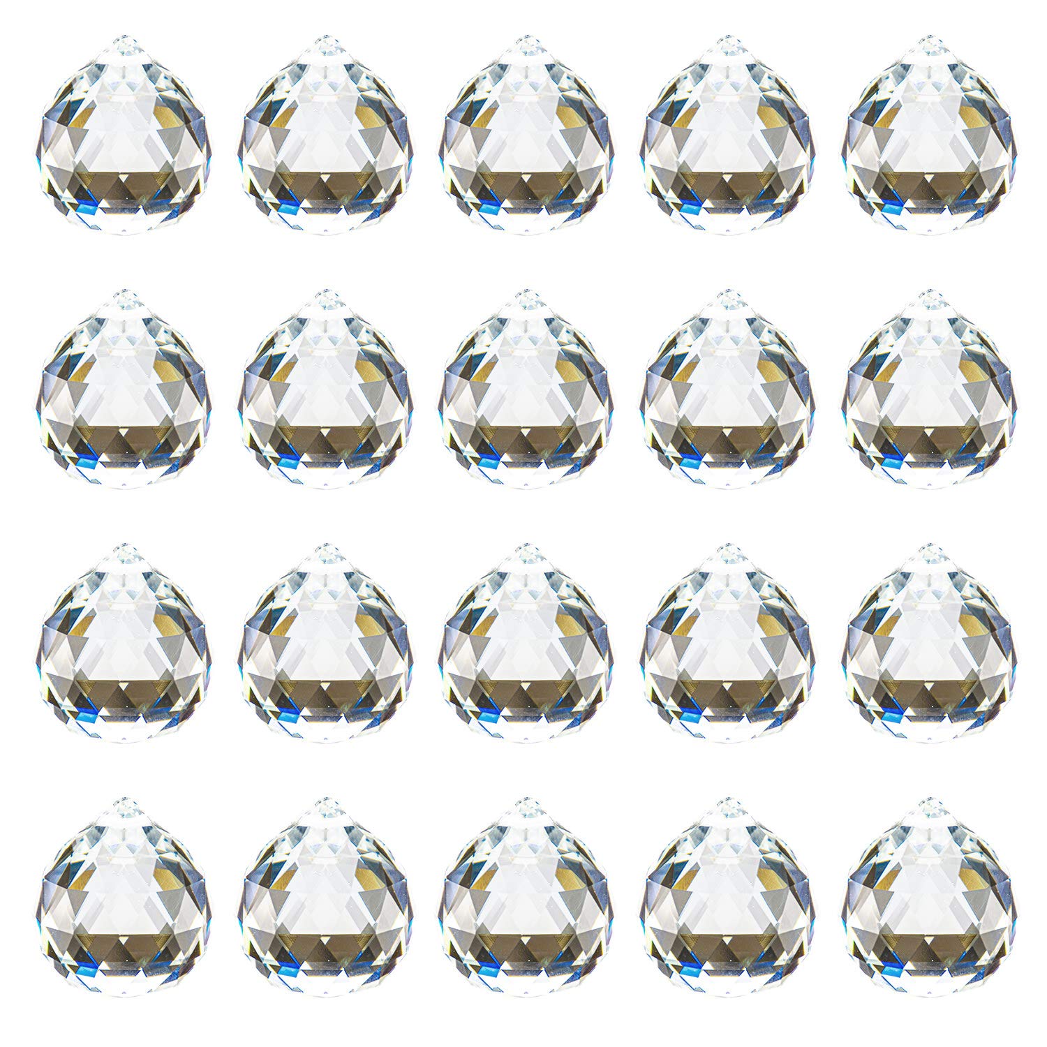 Yesland crystal ball prism 40mm hanging creates rainbow sunbeams in chandeliers