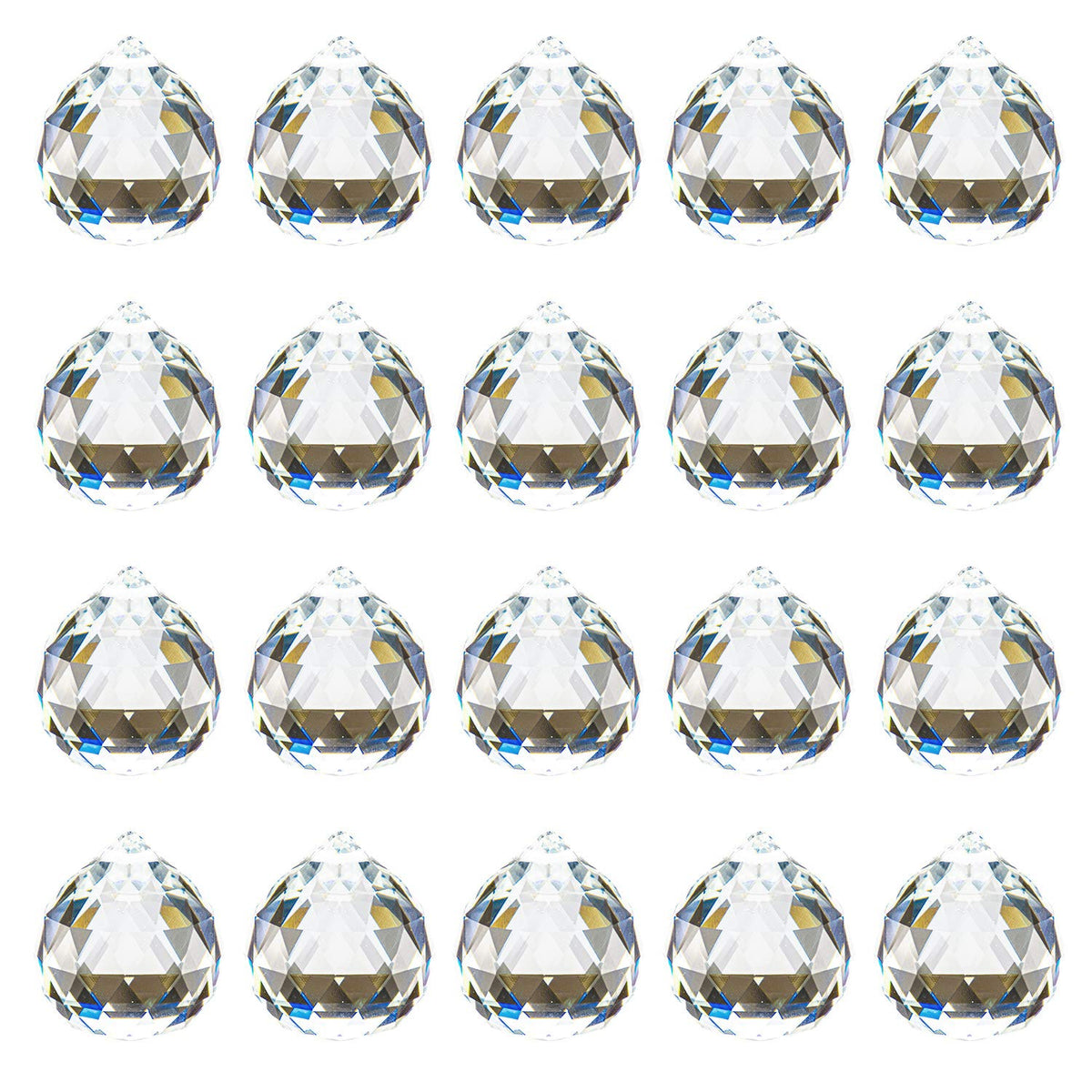 Yesland crystal ball prism 40mm hanging creates rainbow sunbeams in chandeliers