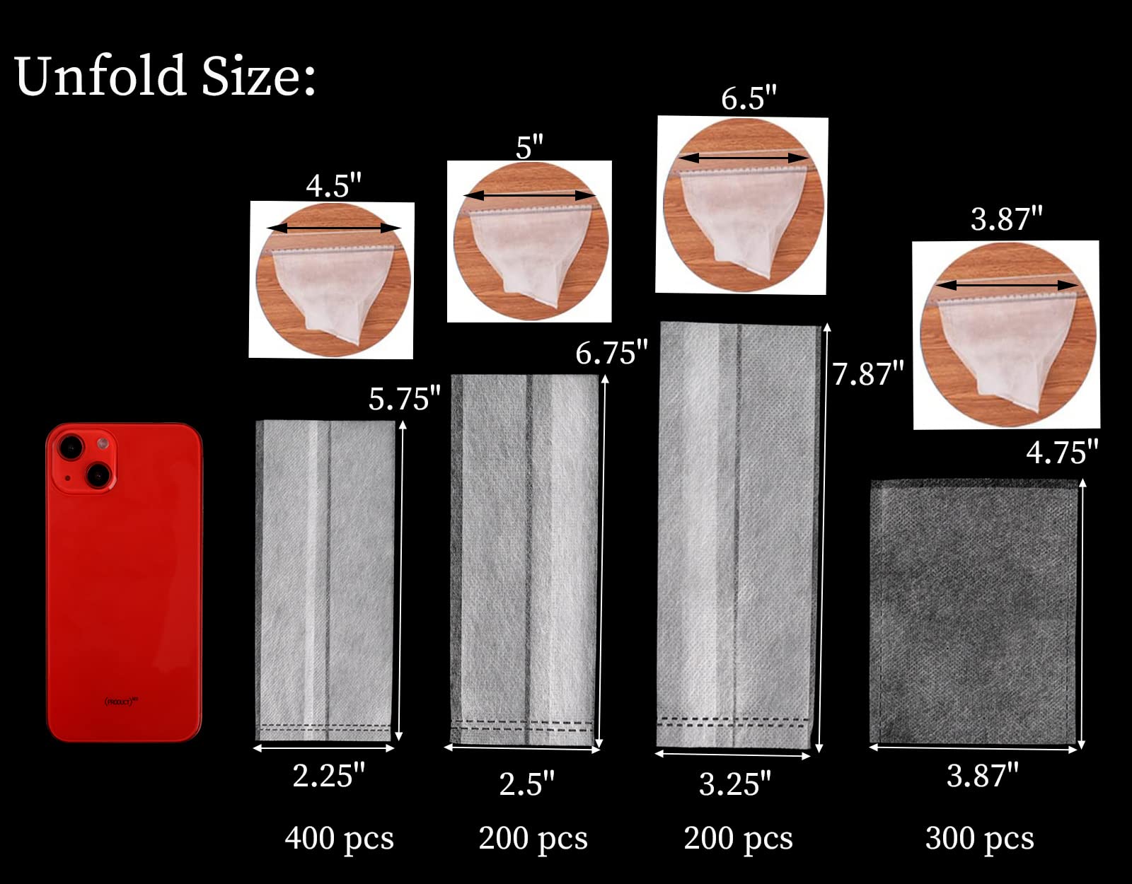 Yesland 14x18cm grow bags with sturdy material and easy root penetration.