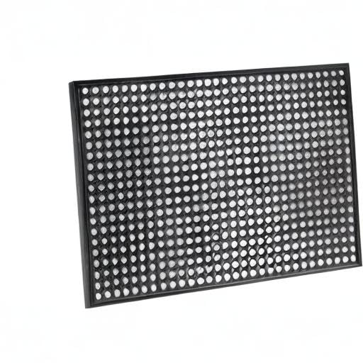 Yesland durable-materials closeup stresses long-lasting rubber construction for busy entrances.