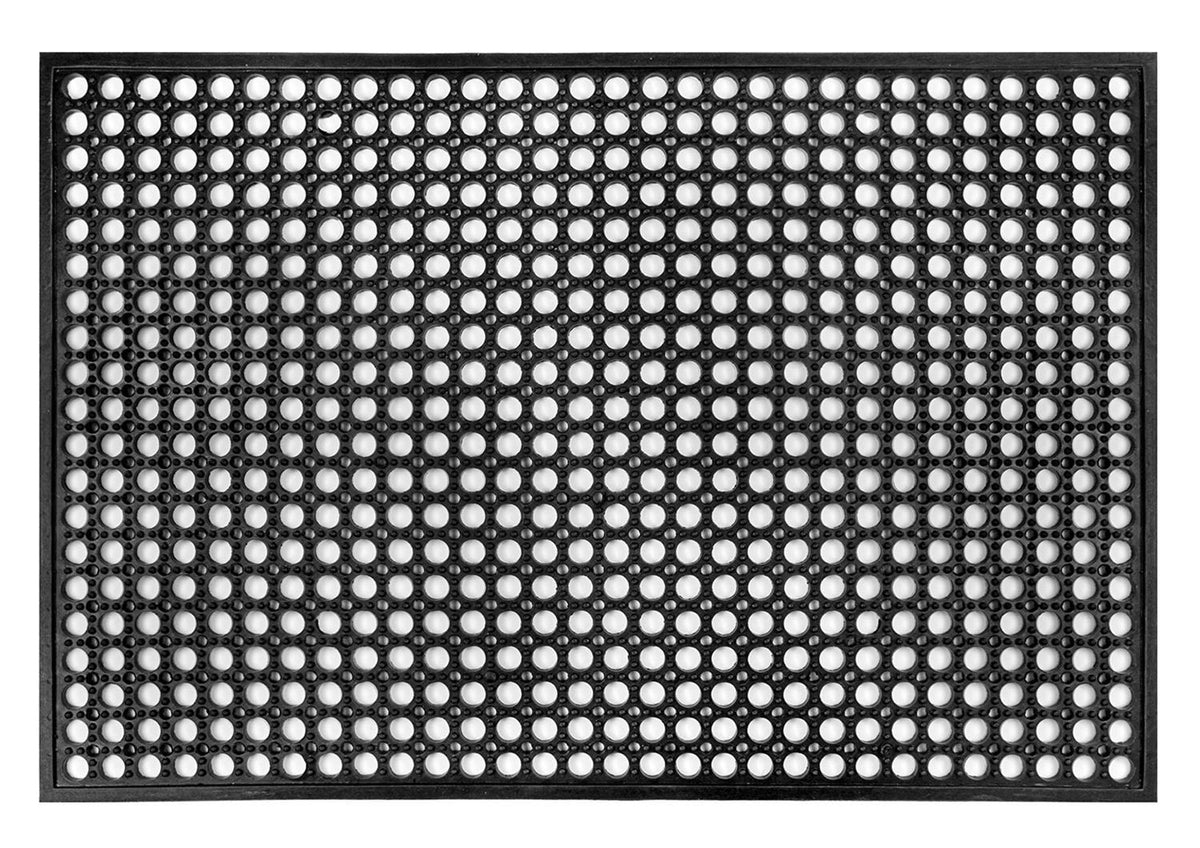 Yesland rubber door mat 36x24 overview highlights durable, non-slip surface for busy entryways.