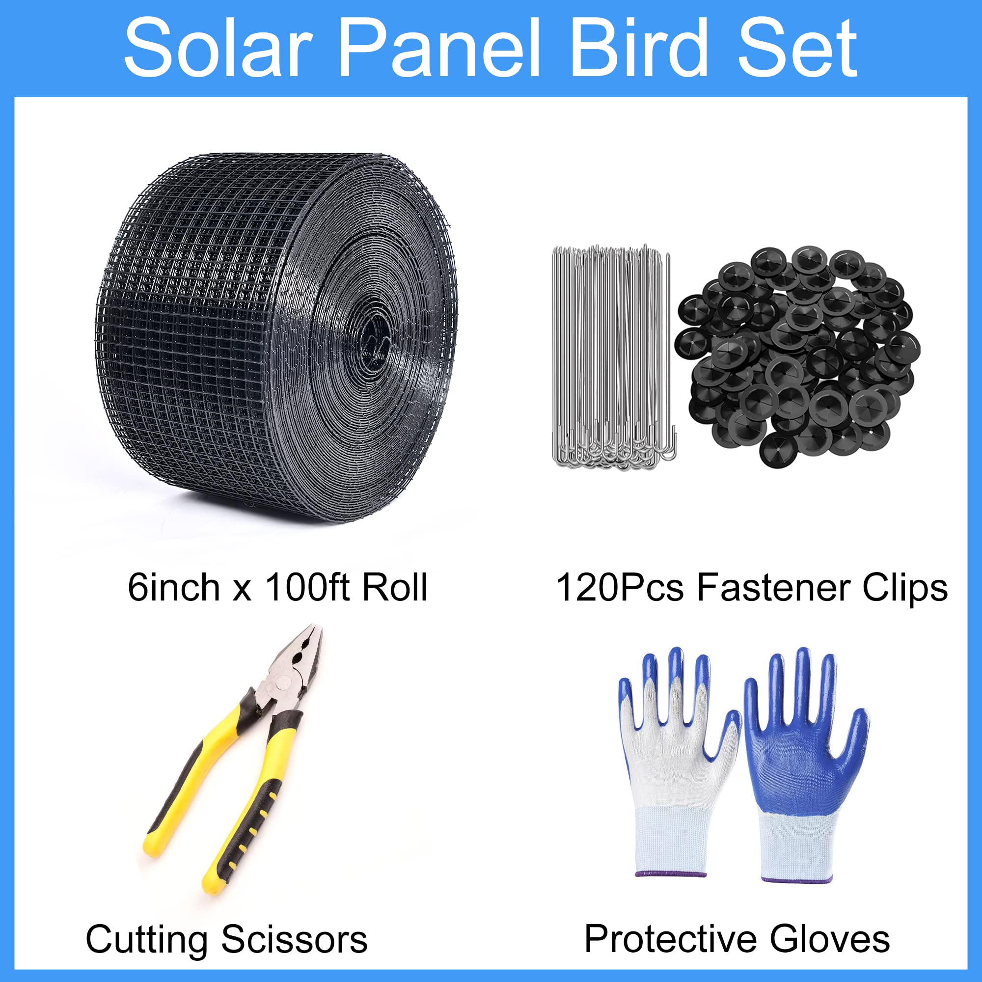 YESON Solar Panel Guard complete accessories showcase for fast installation.