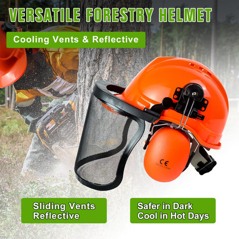 YesRight chainsaw helmet comfort-fit design for long wear