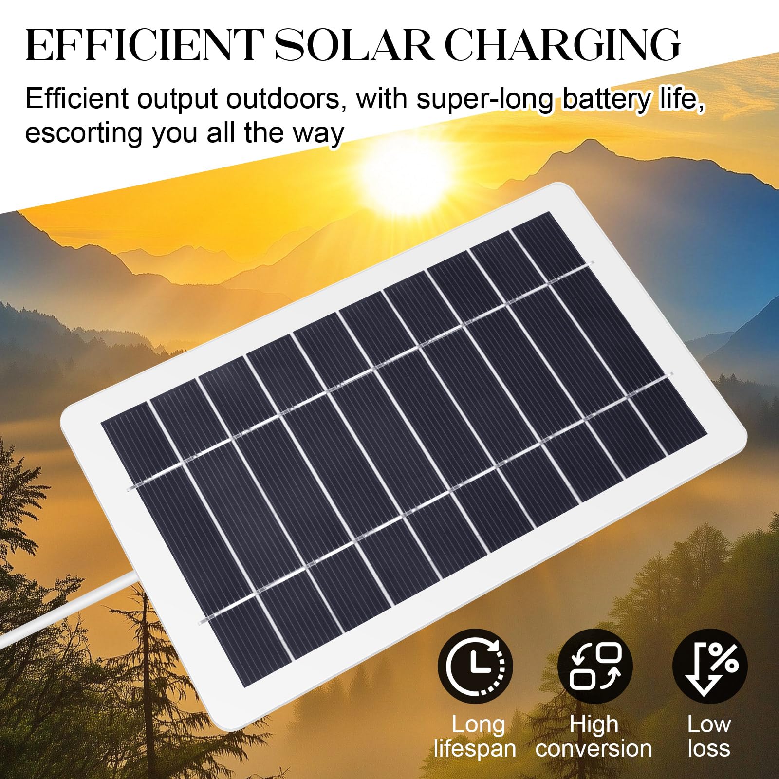 YESSZ USB Solar Panel Charger packaged for travel